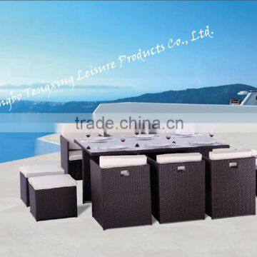 2016 Wicker Outdoor Furniture Rattan Cube Garden Furniture