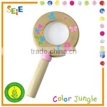 Magnifying glass new toys for kid 2015 , wooden toys for children