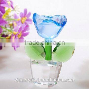 Factory Directly Sale Wedding Favor k9 Nature Crystal Rose Flower for the Wedding Gifts photo-2