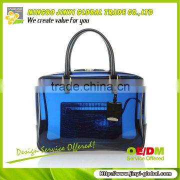 The most popular candy clear pvc handbag with coin pouch transparent handbag