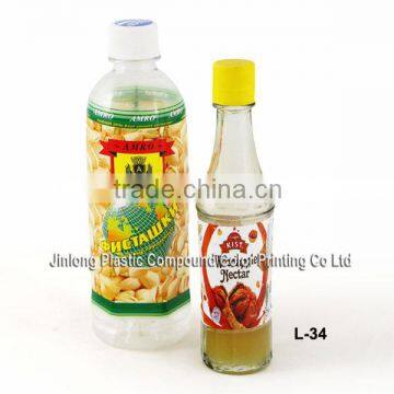 Customized Shrink Wrap Bottle Sleeve Label