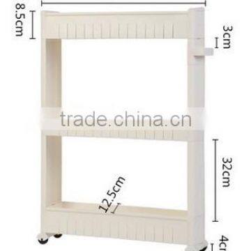 Folding Removable Plastic Corner Storage Shelf Rack Storage With Handel photo-4