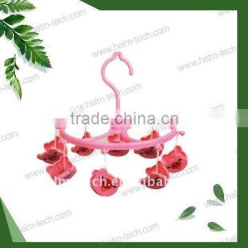 Cute carton plastic underwear hanger with clips