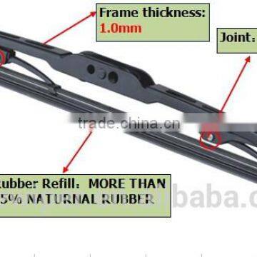 Automobiles & Motorcycles Universal Conventional Frame Wiper Blade From 10'' to 28'' photo-3
