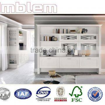 E1 grade environmental lacquer door TV stand and bookcase