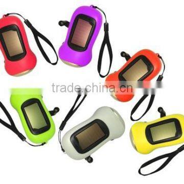 solar light dynamo charge flashlight