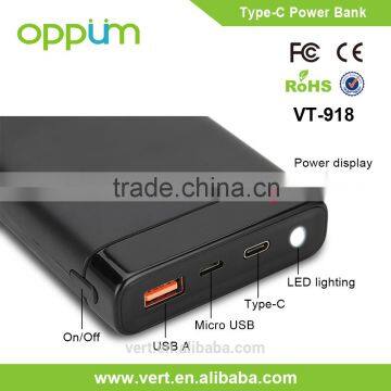 QC 2.0 fast charge power bank type c