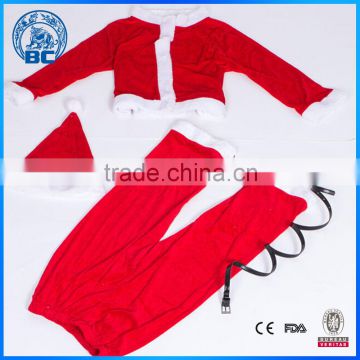 High Quality Santa Claus Clothes Red Christmas Clothes