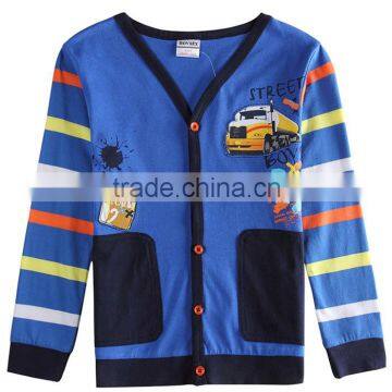 children clothes 2015 new design nova kids fancy cotton autumn long sleeve boy t-shirt printed pattern open shirt autumn wear