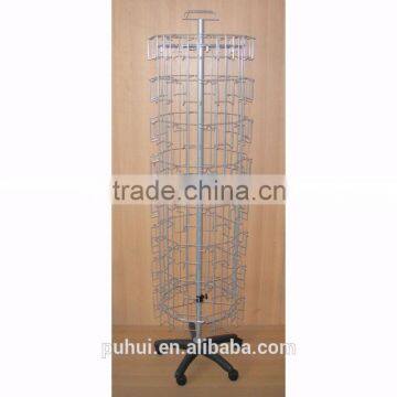 Metal Floor Rotary Prints Display Rack With Quality Gurantee photo-3