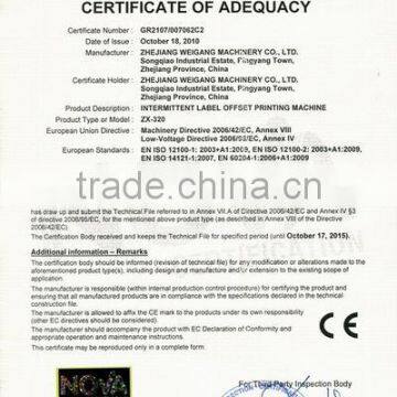 Certification of Adequacy