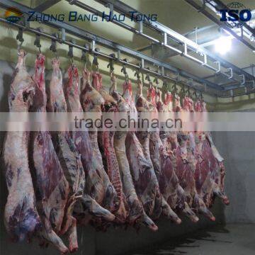cattle carcass chilling room with pipe track system