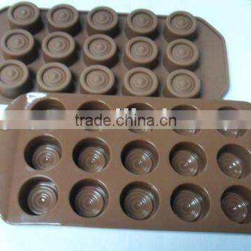 Novelty Coffee Bean Veining Silicone Chocolate Mold