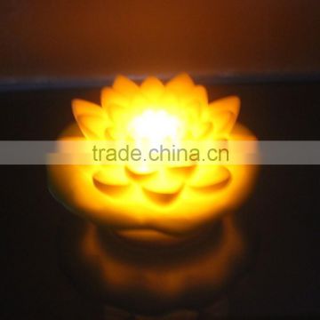 multicolor led artificial glitter floating lotus flowers