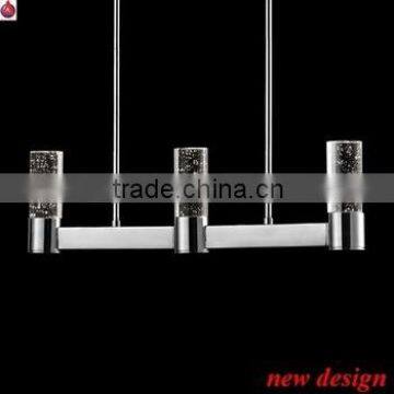 Decorative led crystal chandelier with bubble in crystal dinning room crystal pendant lighting
