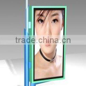 outdoor metal advertising light box with lighting and scroller