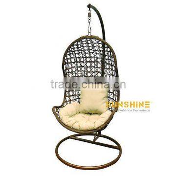 All-Weather Resin Outdoor Everyday Wicker Swing