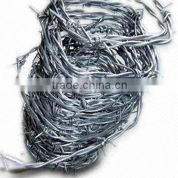 12 x14 Galvanized Barbed Iron Wire in Fence