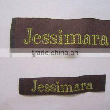 colorful design garment woven main label