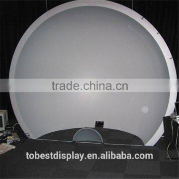 Acrylic plastic half dome projection screen