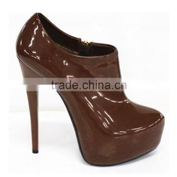 14cm closed toe lady high heels hidden platform pump
