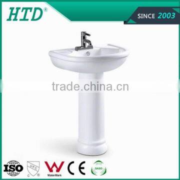 HTD-314 China cheap ceramic pedestal basin for sale