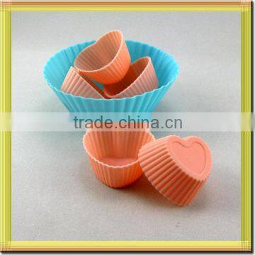 Multi Colors Heart Shape Make Cake Silicone Bakery Mold photo-6