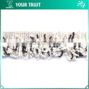 Gold Flat 12MM Grommet Eyelet Cotton Navy Velvet Braid Trimming photo-4