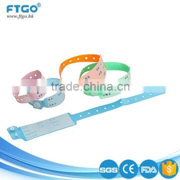 pvc write on disposable medical id band