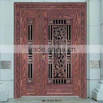 Mordern house used stainless steel exterior front door designs seam door