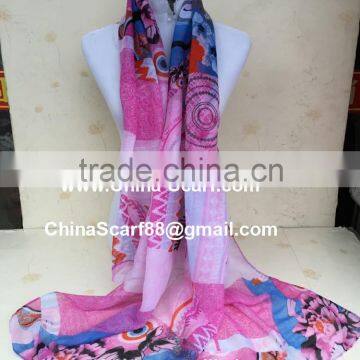 Wholesale silk voile scarf