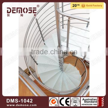 glass stairs price / china round stair railing manufacturer