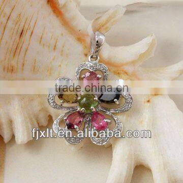 Fashionable 925 Sterling Silver Wholesale Gemstone Pendant