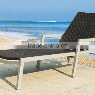 Outdoor easy moving aluminum lightweight sun lounger