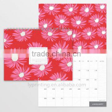 2016 china cheap calendar printing table calendar printing