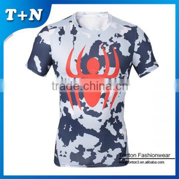 fitness clothing, printed compressed tshirts