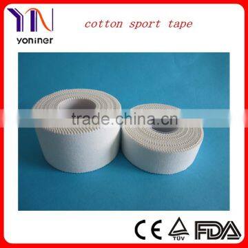 Manufacturer CE FDA ISO White or skin athletic Cotton Tape Zinc Oxide Adhesive Plaster