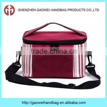 Fashionable high quality fancy multi-compartment thermal lunch box bag