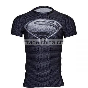 2016 Custom Printed Lycra T Shirt 3d Sublimation Printing Men T Shirt Wholesale Clothing for Cycling/Sportswear