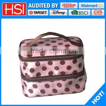 wholesale economical spotted cosmetic storage bag