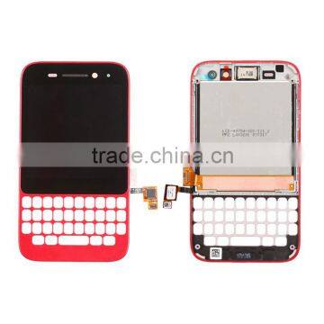 Original Genuine LCD Screen And Digitizer With Frame Assembly For Blackberry Q5 - Red