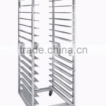 Foldable 15 Trays 15 Pans Stainless Steel 201 Bakery Trolley
