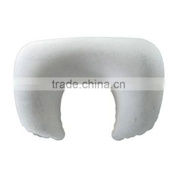 advertising pillow, flocked pvc inflatable neck pillow