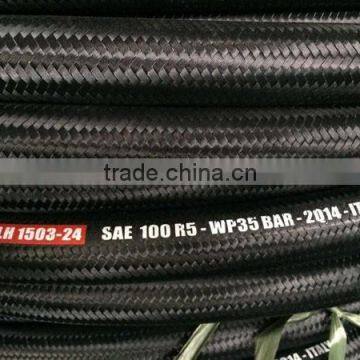 SAE 100 R2 AT/ EN 853 2SN Two Steel Wire Braided Excavator Hydraulic Hose photo-2