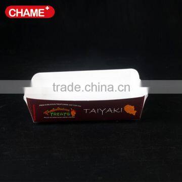 2016 newly customized paper food tray for hamburger packaging tray