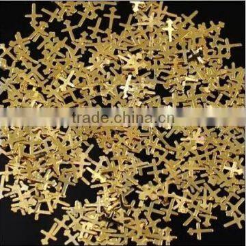 5000pcs Cross Golden Stud Rhinestone HN1913