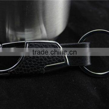 Man's New Design Leather Keychain/fashion Leather Metal Keychain photo-4
