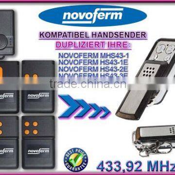 For NOVOFERM MHS43-1,HS43-1E, HS43-2E, HS43-3E, HS43 -4E remote duplicator 433,92mhz