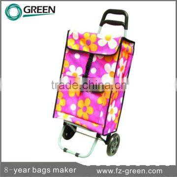 2014 Fashion Foldable Shopping Trolley Bag With Wheels