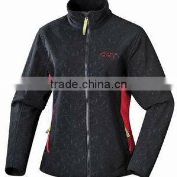 Ladies' fleece jacket with good shape of fashion clothing(FL0102B)